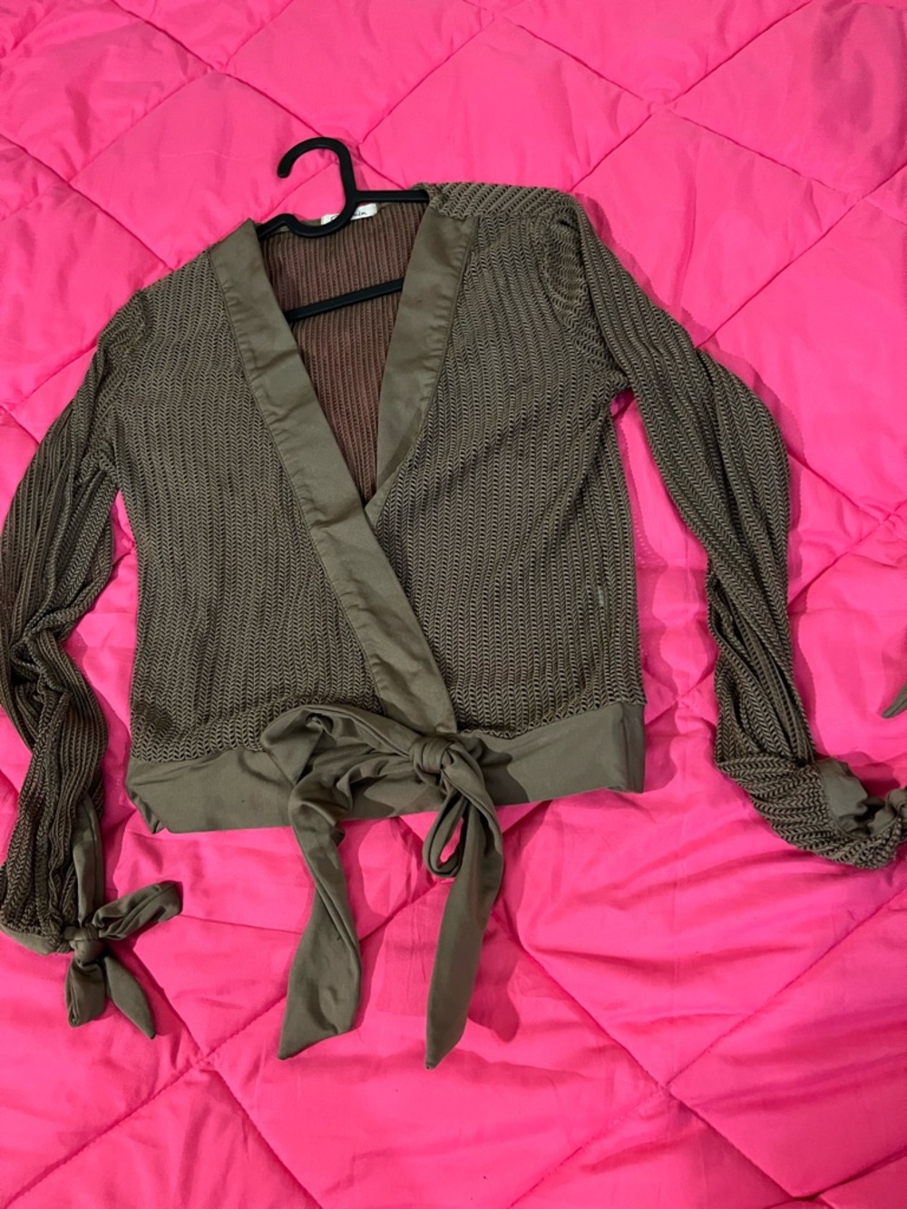 Carven Brown Knit Jacket with No Lining
